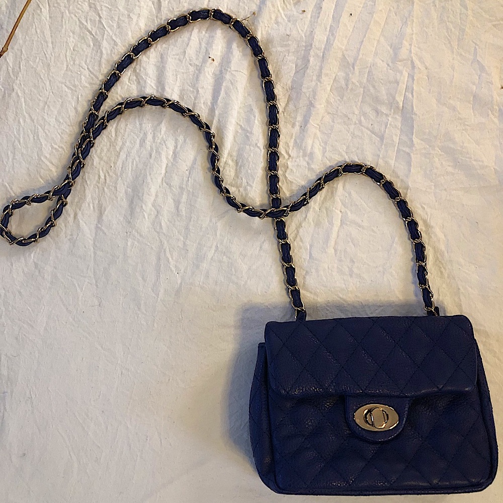 Navy purse